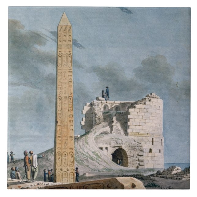 Obelisk de Cleopatra (w/c no papel) (Frente)