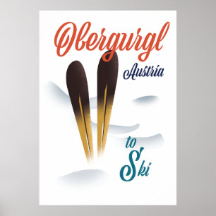 Obergurgl Áustria poster