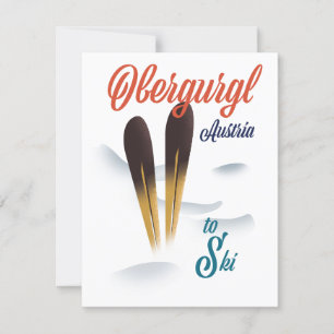 Obergurgl Áustria Ski poster