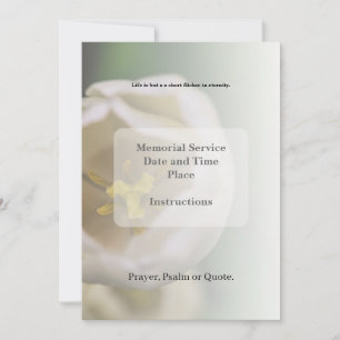 Obituário, Convite Funerário