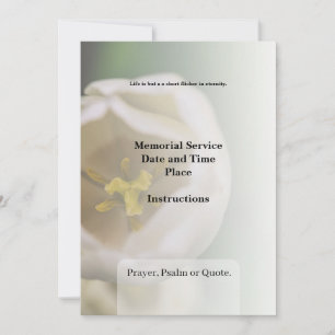 Obituário, Convite Funerário