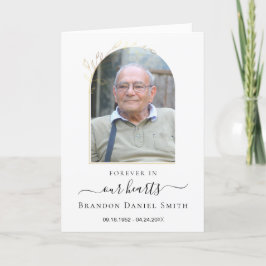 Obituário Funeral de Serviço com Cartões de agrade