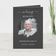 Obituário Funeral de Serviço com Cartões de agrade