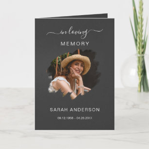 Obituário Funeral de Serviço com Cartões de agrade