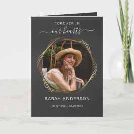 Obituário Funeral de Serviço com Cartões de agrade