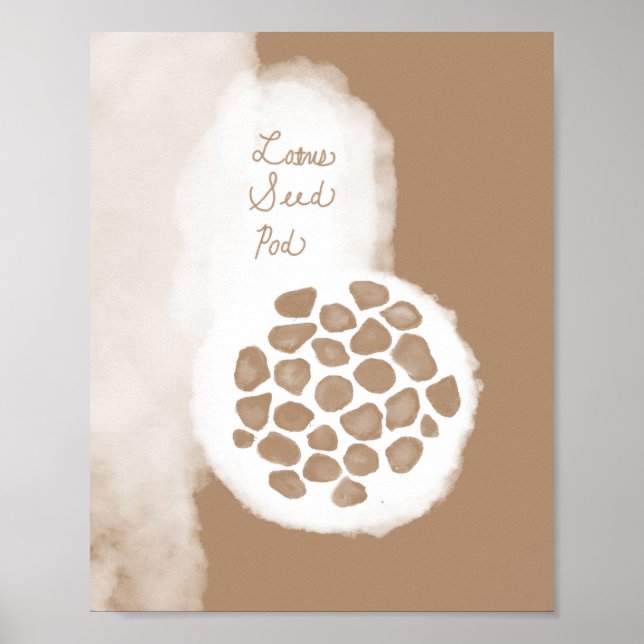 objet_11_lotus seed pod matte poster (Frente)