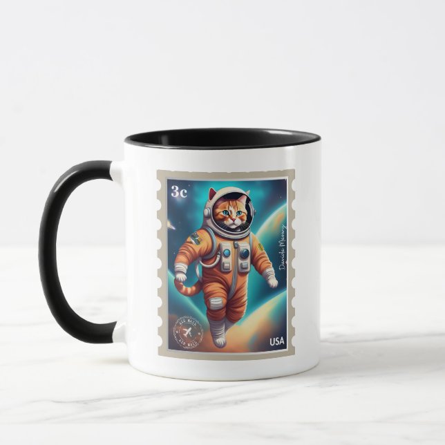Objetivo Para A Caneca De Gato Do Astronauta Da Lu (Esquerda)