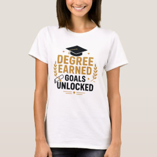 Objetivos de Diploma Conquistados Camiseta de Grad