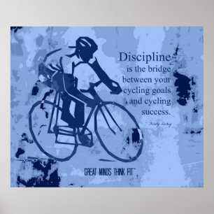 Objetivos do ciclismo e poster do sucesso do