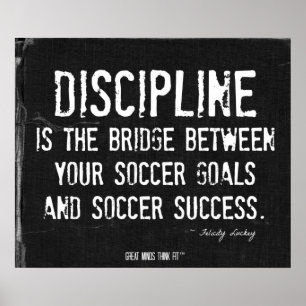 Objetivos do futebol e Poster de sucesso em preto 