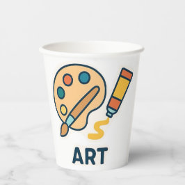 Objeto de Arte - Paleta de Tinta e Pincel