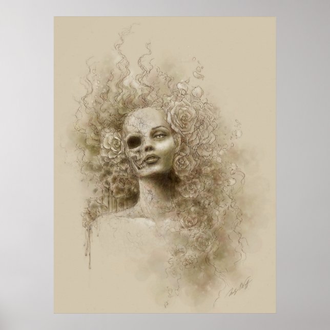 Oblivion Macabre Fantasy Art Poster (Frente)