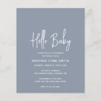 Obra Azul Dusty Orçamento Alô Convite para Chá de 