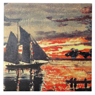 Obra de arte de Winslow Homer, Fogos do Pôr do Sol