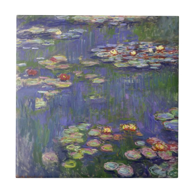 Obra-prima de pintura Lírios de Água de Monet (Frente)