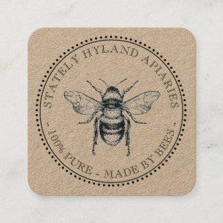 Obrigado A Nossos Produtos Apicultura Cartão de vi