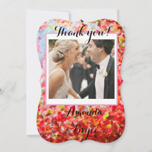 Obrigado abstrato folhas artísticas