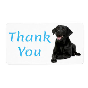 Obrigado Adesivo de Cachorro Labrador Retriever Pr