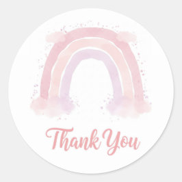 Obrigado, adesivo do arco-íris