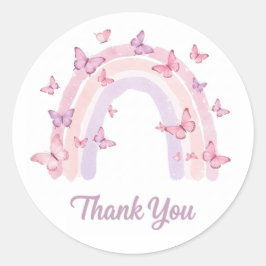 Obrigado, adesivo do arco-íris
