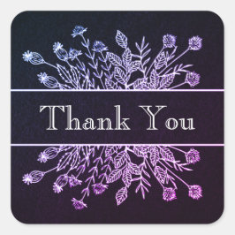 Obrigado adesivos ou selos de envelopes