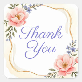 Obrigado adesivos ou selos de envelopes