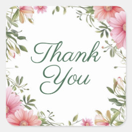 Obrigado adesivos ou selos de envelopes