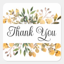 Obrigado adesivos ou selos de envelopes