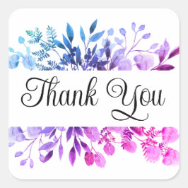 Obrigado adesivos ou selos de envelopes