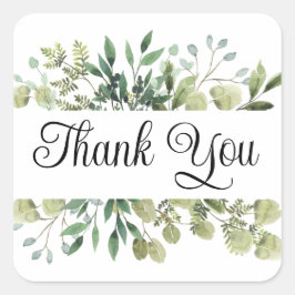 Obrigado adesivos ou selos de envelopes