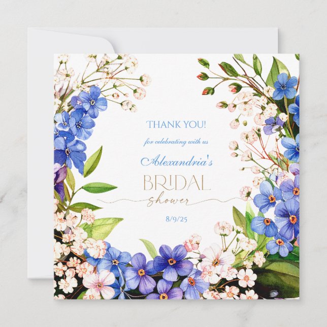 Obrigado Algo Azul: Respiração do Bebê e Linho (Frente)