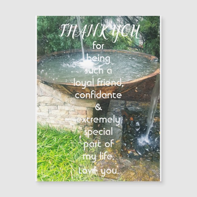 Obrigado, Amigo Especial Cartão de Saudação Magnét (Frente)