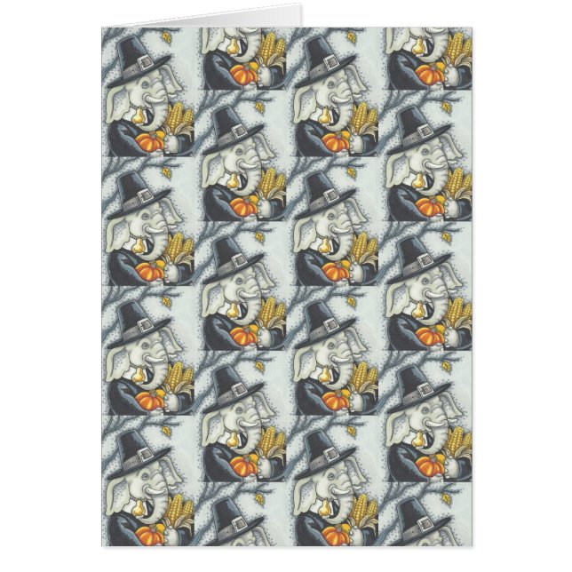 OBRIGADO AO ELEFANTE, Vazio DE CARTÃO DE GREETING  (Frente)