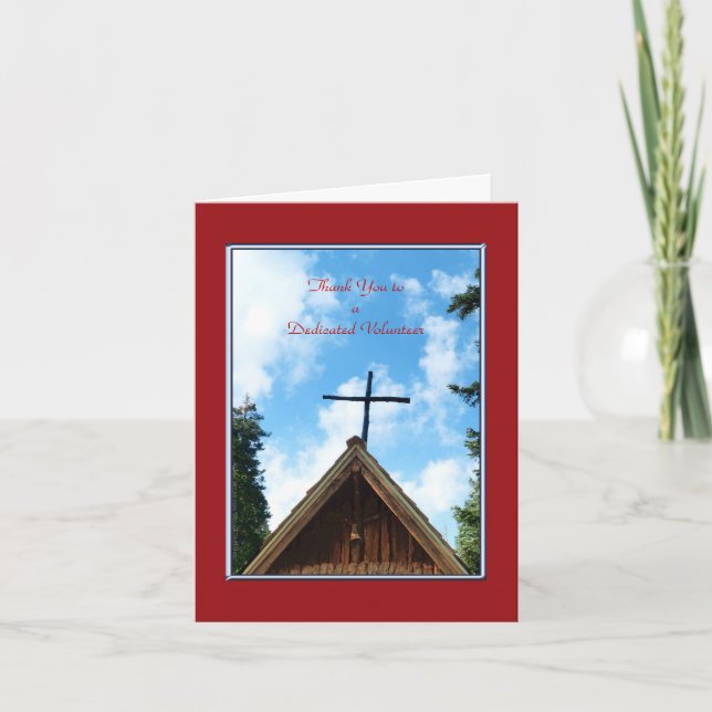 Obrigado aos Voluntários pelo Cartão de Saudação d (Frente)