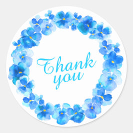 Obrigado azul da coroa, seus adesivos