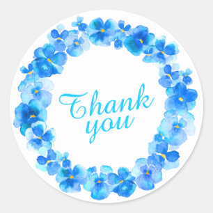 Obrigado azul da coroa, seus adesivos