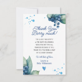 Obrigado Berry Muita Cartões de agradecimentos