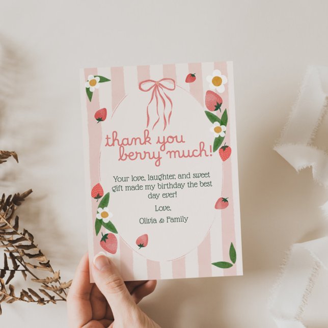 Obrigado Berry Muito Cartão De Aniversário De Mora (Criador carregado)