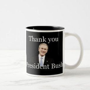 Obrigado caneca da presidente bush