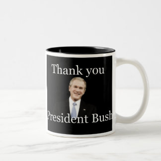 Obrigado caneca da presidente bush
