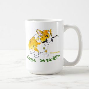 Obrigado caneca do Corgi