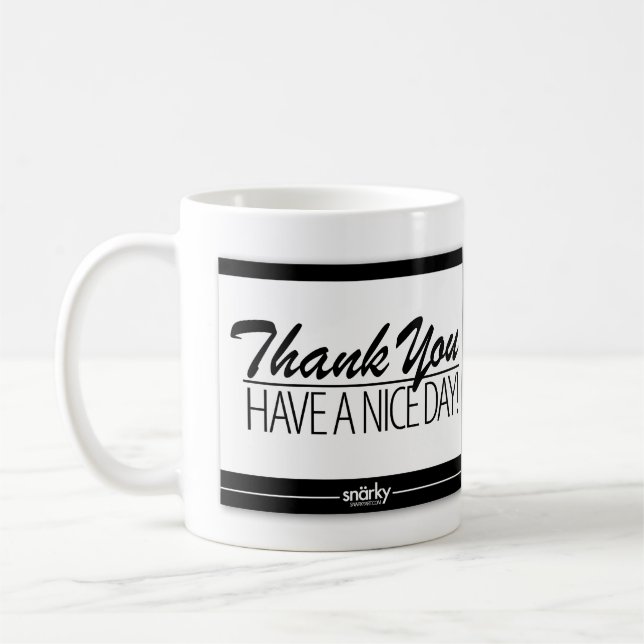 Obrigado caneca do Doormat (Esquerda)