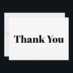 Obrigado, carta branca negra, elegante<br><div class="desc">Obrigado, carta branca negra, elegante e elegante. Elegante, design moderna.</div>