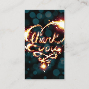 obrigado cartão claro do selo