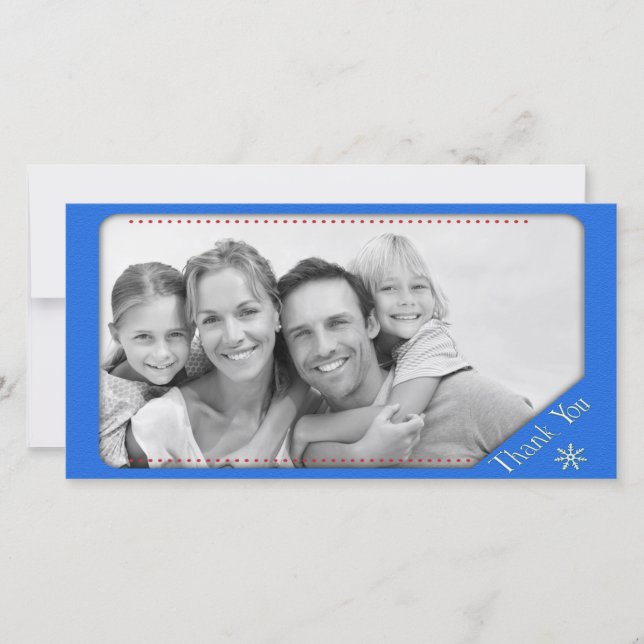 Obrigado cartão com fotos (Frente)