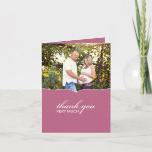 Obrigado Cartão com fotos Chá de fraldas