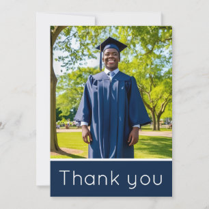 Obrigado - Cartão com fotos personalizado de gradu