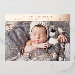 Obrigado Cartão de Anúncio de Nascimento Personali