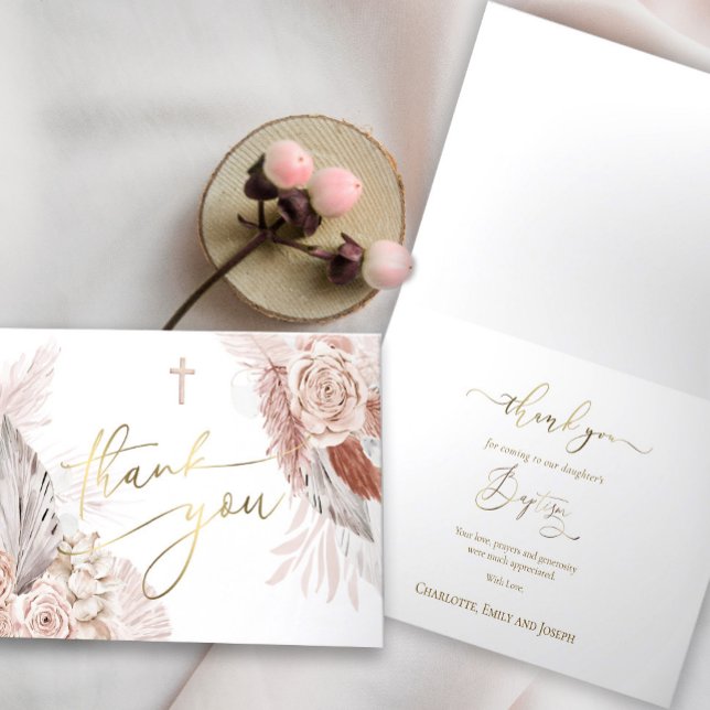 Obrigado Cartão de Batismo (Criador carregado)