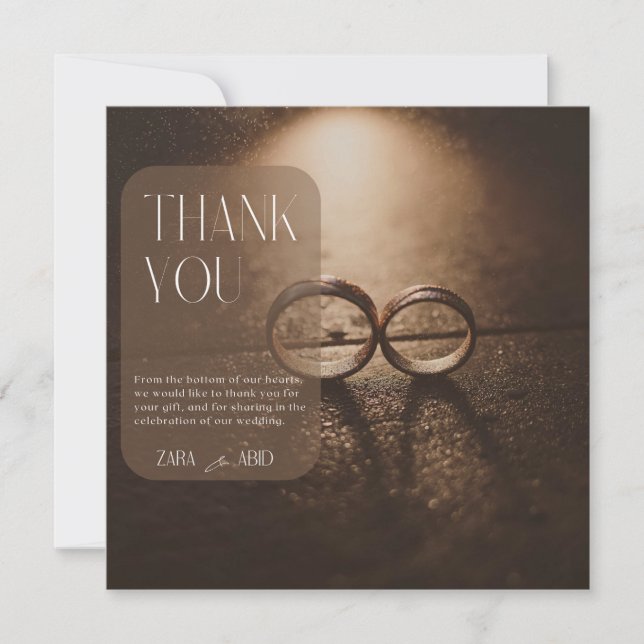 Obrigado cartão de massagem da Promessa Eterna do  (Frente)